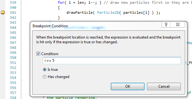 Conditional Breakpoints